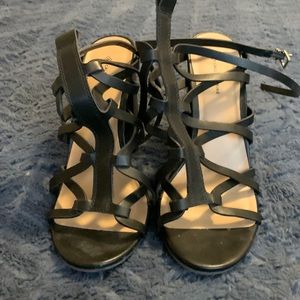Call It Spring Black Around the ankle Sandals